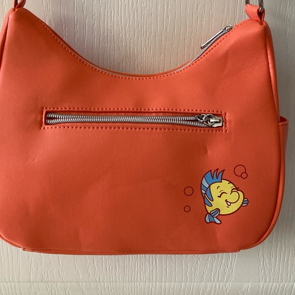New Disney Loungefly Little Mermaid Flounder Purse - Picture 2 of 5